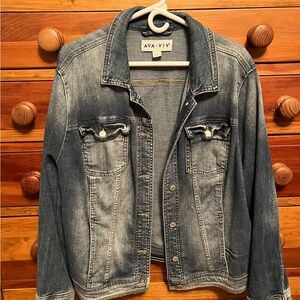 Ava & Viv Classic Blue Denim Jacket